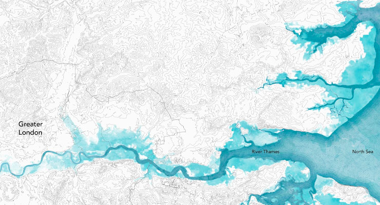 Sea Level Rise In Thames Estuary By 2100